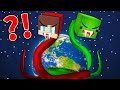 Mikey and JJ SNAKES Attacked The Planet in Minecraft (Maizen)