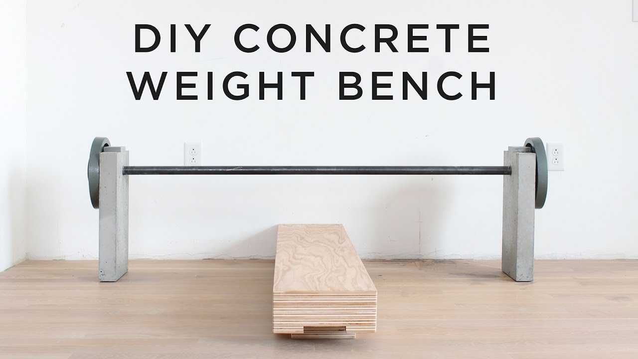 Diy Concrete Weight Bench Youtube