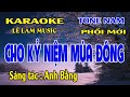 Karaoke Cho Kỷ Niệm Mùa Đông Tone Nam  Gm  Lê Lâm Music