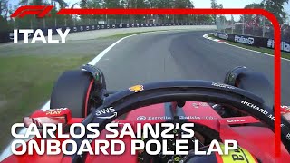 Carlos Sainz's Pole Lap | 2023 Italian Grand Prix | Pirelli