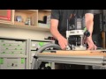 Festool Rail Guided Routing Overview for OF1400 using 492601 Guide Rail Adaptor