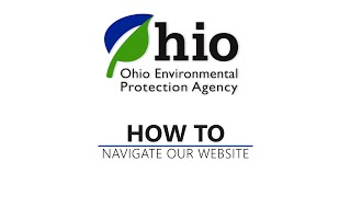 How To: Navigate Ohio EPA's Website