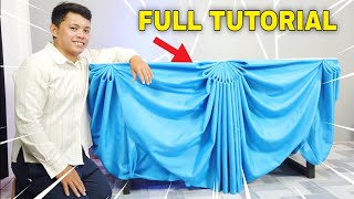 SCALLOP DESIGN TABLE SKIRTING FULL TUTORIAL