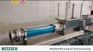 NETZSCH Pumps UK: Hopper-mounted BO pump for food processing - Walkthrough