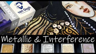 New VAN GOGH Mica Watercolor Metallic Interference Pocket Box Review