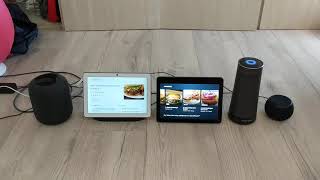 Apple Siri v.s Google Assistant v.s Amazon Alexa v.s Microsoft Cortana v.s Samsung Bixby 5-1