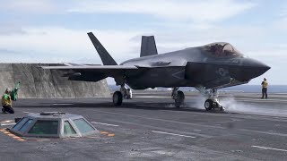 F-35C 스텔스 함재기를 최초 탑재한 항모 '칼빈슨' , 중국과 러시아를 견제하는 냉전 이후 최대 규모 미 해군 주도 훈련 'LSE-2021' 참가!  '칼빈슨'의 해상작전 영상