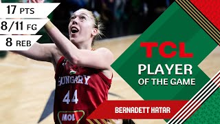 Bernadett Hatar (17 PTS) | TCL Player Of The Game | JPN vs HUN | FIBA Women's OQT 2024
