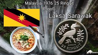 Malaysia 1976 25 ringgit proof