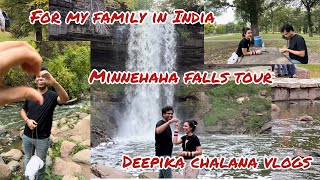 Exploring the Stunning Beauty of Minnehaha Falls in Fall | vlog by @deepikachalanaUSA