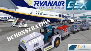 ✈ GSX Ground Services X Demonstration at Dublin Airport ( HD ) ✈