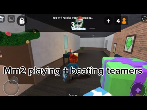 Mm2 Gameplay Beating Teamers Youtube