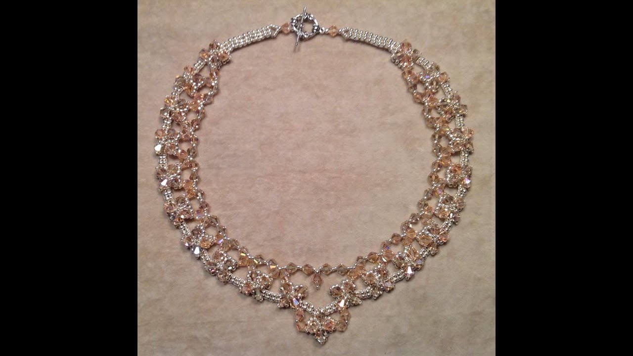 Classic Crystal Necklace Tutorial Youtube