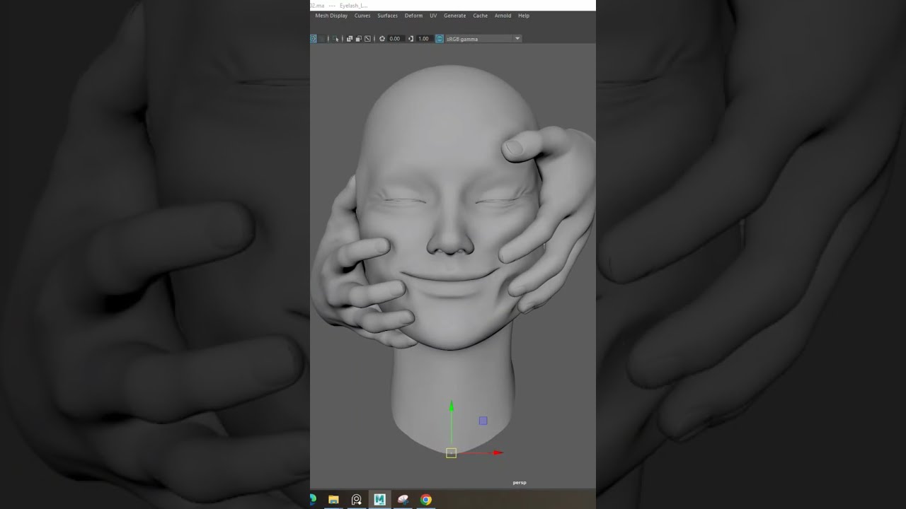 Maya Blendshape Face Expression - YouTube