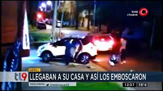 Llegaban a su casa y así los emboscaron