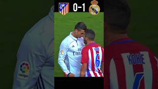 Atletico Madrid vs Real Madrid LaLiga 16/17 #ronaldo #hattrick 😍🔥 #football #youtube #shorts