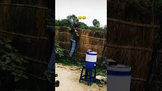 अरे तुम लोग बेकार में भाग रहे हो मैं भी ताड़ी पी लूंगा😂🧂 #comedy #Hansi #video #short #training