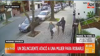 🚨  Villa Urquiza; un delincuente atacó a una mujer para robarle