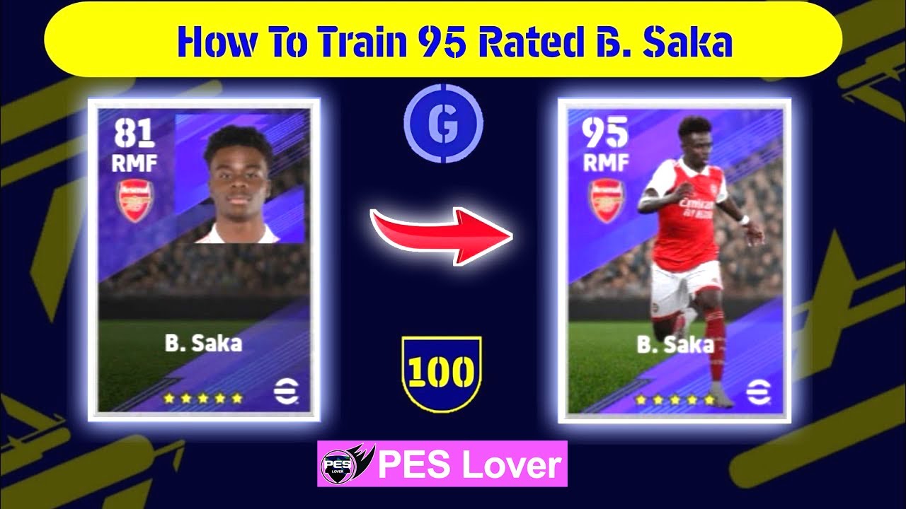 How To Train B. Saka To Max Level Tutorial In Efootball 2023| How To ...