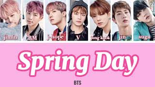 Spring Day - BTS[カナルビ/日本語字幕/歌詞]  #bts #kpop #カナルビ