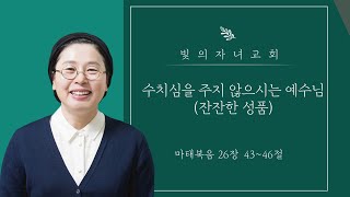 수치심을 주지 않으시는 예수님(잔잔한 성품) | 빛의자녀교회 김형민 목사