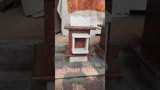 Red granite stone tulsi planter || small tulsi planter ||call 77987 59011