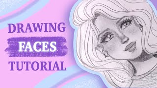 How I Draw Faces TUTORIAL \\ Easy & Step by Step ✨