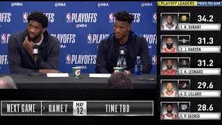 Joel Embiid and Jimmy Butler Game 6 Press Conference