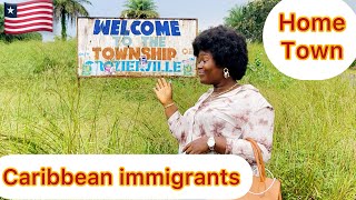 Americo-Liberian settlements founded by immigrants from the Caribbean, instead of the United States