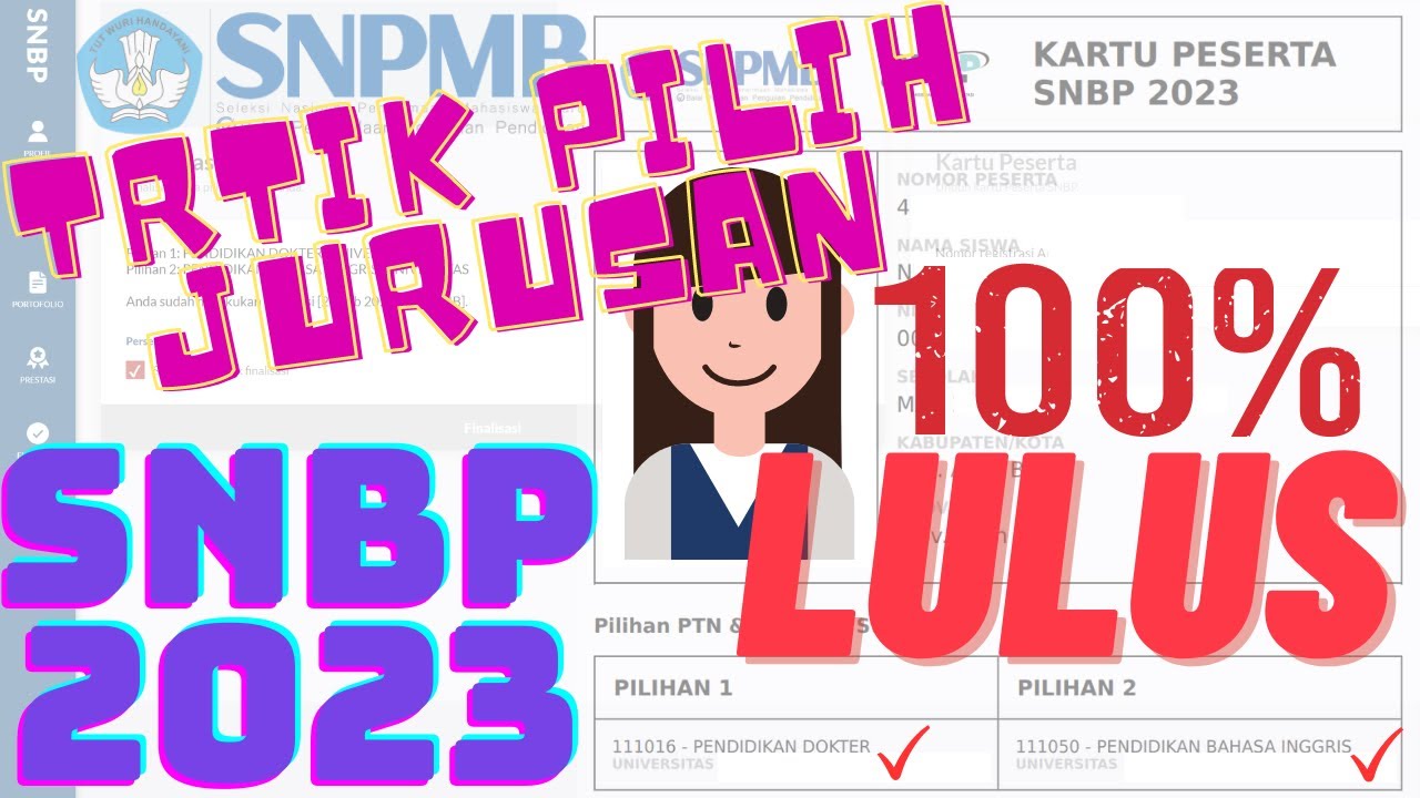 Trik Pilih Jurusan SNBP 2023 Dijamin Lulus 100% #SNBP #SNPMB #Kuliah # ...