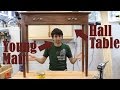 Younger Matt Builds a Walnut Hall Table