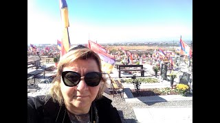 Paying homage to the heroes of the Artsskh War II. Yerablur, the Military Pantheon in Yerevan.