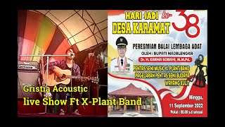 PECAH...Ketika Gristia Menyanyikan Lagu Buih permadani Bersamaan dengan Hadirnya Bpk Bupati