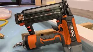 Ridgid pneumatic brad nailer!