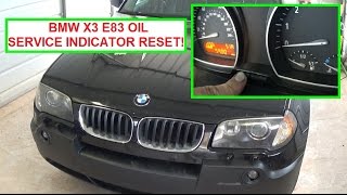 BMW X3 e83 Oil Inspection Service Light Reset.  Oil Inspection Indicator!