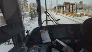 ETS LRT Bombardier Cars #2025 #2007 (Valley Line) Southbound