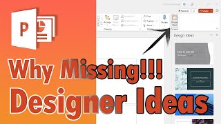 PowerPoint Designer Not Working | Design Ideas not working Why