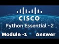 Cisco Python Essentials 2 - Module 1 Quiz Answers
