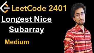 Longest Nice Subarray (Sliding Window Problem) - Leetcode 2401 - Python #leetcode