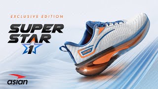 Asian Superstar-01 Lifestyle Running Shoes for Men | Memory Foam Insole | Soft Cushion Technology