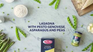 Lasagne with Pesto, asparagus \u0026 peas