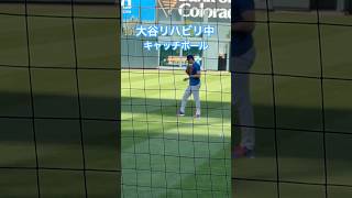 試合前にキャッチボールする大谷翔平 #shoheiohtani #mlb