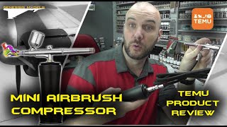 Mini Airbrush Compressor Kit : Temu Product Review