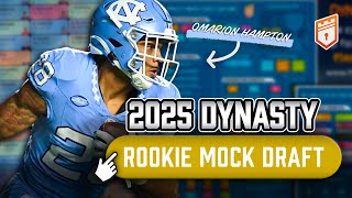 2025 Dynasty Rookie Mock Draft + Live Q\u0026A