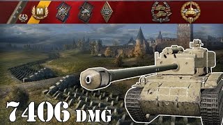 World of Tanks / T26E4 .. 7406 Dmg