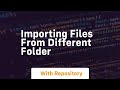 importing files from different folder