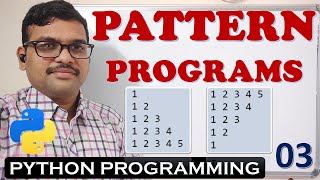 03 - PATTERN PROGRAMS IN PYTHON PROGRAMMING