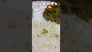 Coriander chutney recipe 😋😋 healthy