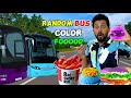 Random Bus Color Eating Food Challenge🙀 || Craziest Food Challenge Ever 😱