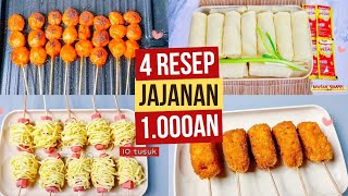 4 RESEP JAJANAN 1.000 AN‼️Murah Meriah, Enak dan Mudah buatnya